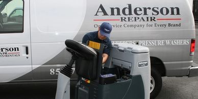 Mobile Repair, on-site equipment service, floor scrubber repair, janitorial equipment repair
