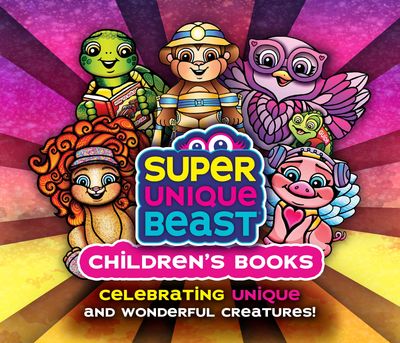 Super Unique Beast main logo with characters