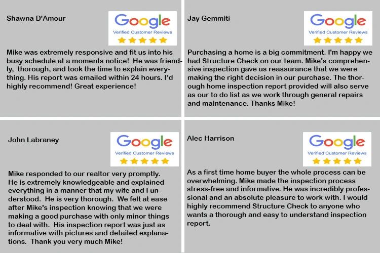 New Hampshire Home Inspector 5 star Google Review Image 