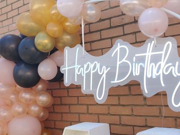 Happy birthday  light up sign 