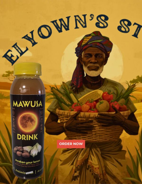 ancestors harvesting fruits and vegetable for Mawusa Drink