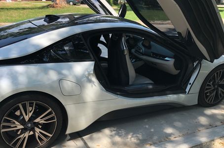 White BMW I8 with Goldwing Doors 