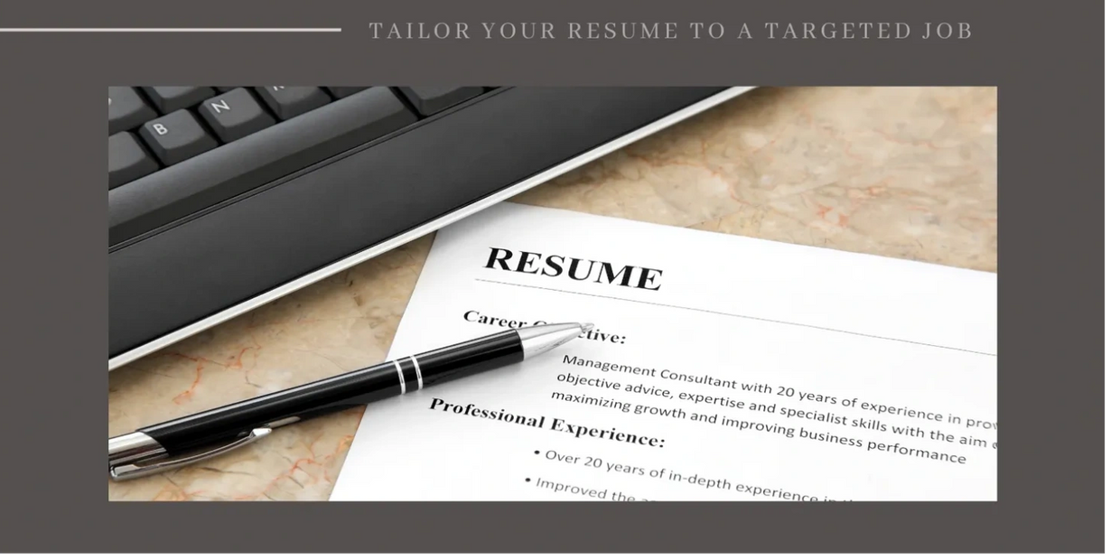 A close-up of a resume with the word "RESUME" highlighted