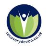Logo with a human figure and green leaves, representing recovery.