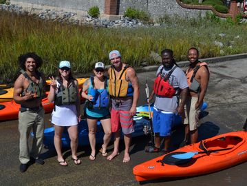Group of Kayakers at Knucklehead's Water Rentals