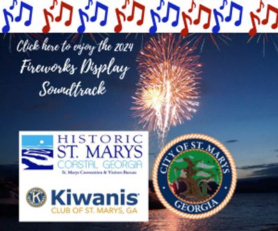 Fireworks Display Over the St. Marys River.