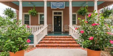 Front porch of the Spencer House Inn.