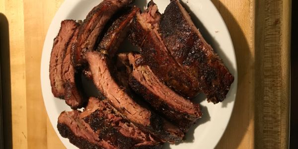 Slow smoked baby back ribs