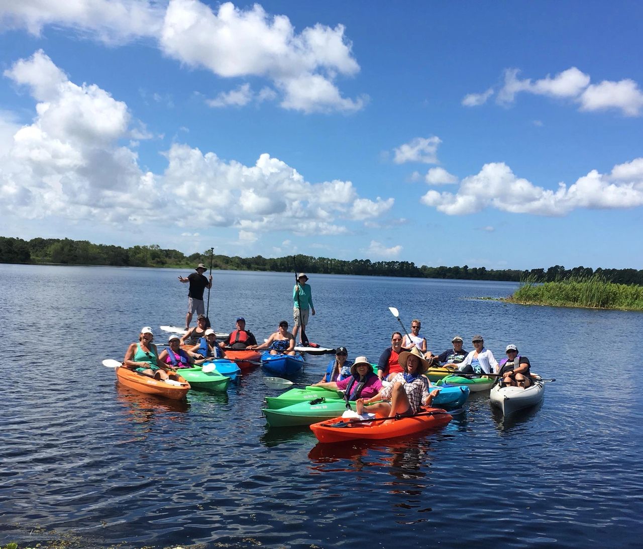 Freshwater kayaking at Jiggs Landing Preserve on the Braden River