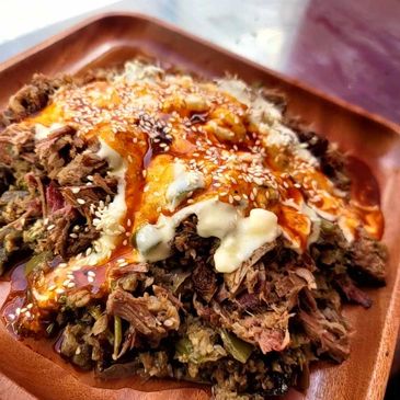 Cauliflower Rice Bowl with Brisket