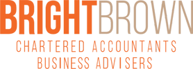 BrightBrown Chartered Accountants and Business Advisers logo in orange and brown.