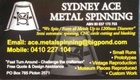sydney ace metalspinning