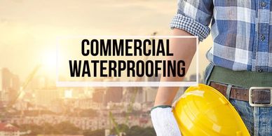 Commercial waterproofing. Below grade hot applied bridge decks