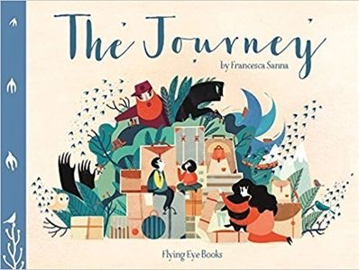Illustrated book cover titled The Journey by Francesca Sanna.