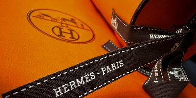 Hermes luxury branding courtesy of the AMERA Private Network Dubai.