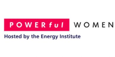 Logo for POWERful WOMEN by the Energy Institute.
