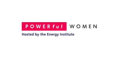 Logo for POWERful WOMEN by the Energy Institute.