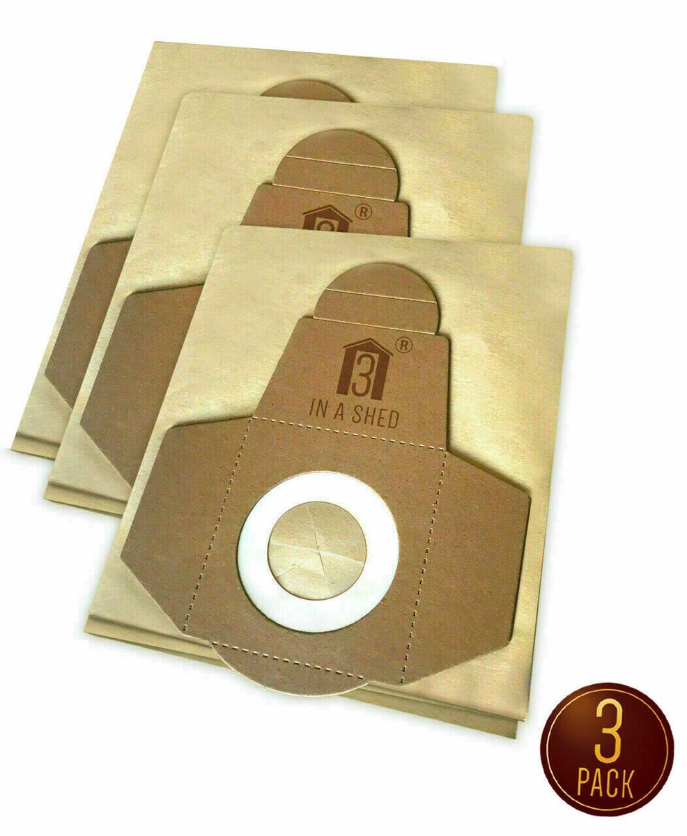 WORKZONE NTS30S 30L Wet & Dry Vacuum ALDI HOOVER Bags PK3