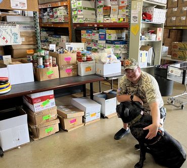 Sending gift packages to service members overseas. 