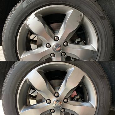 Rim Repaired at the customer's work in Glendale, AZ