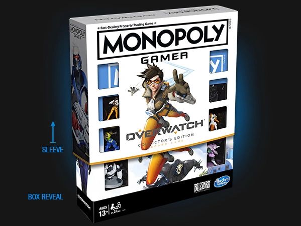 Monopoly Gamer Overwatch design by Dave Moccia. Lead Creative for Blizzard Entertainment IP.