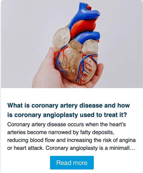 What is coronary artery disease and how is coronary angioplasty used to treat it? Dr Ozan Demir