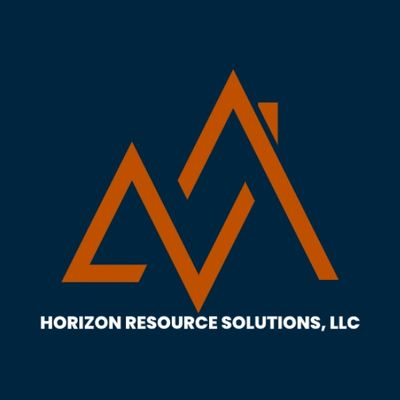 logo design of mountain peaks for Horizon Resource Solutions LLC