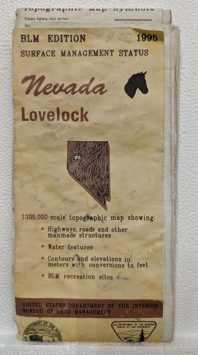 BLM Map Lovelock NV 1995