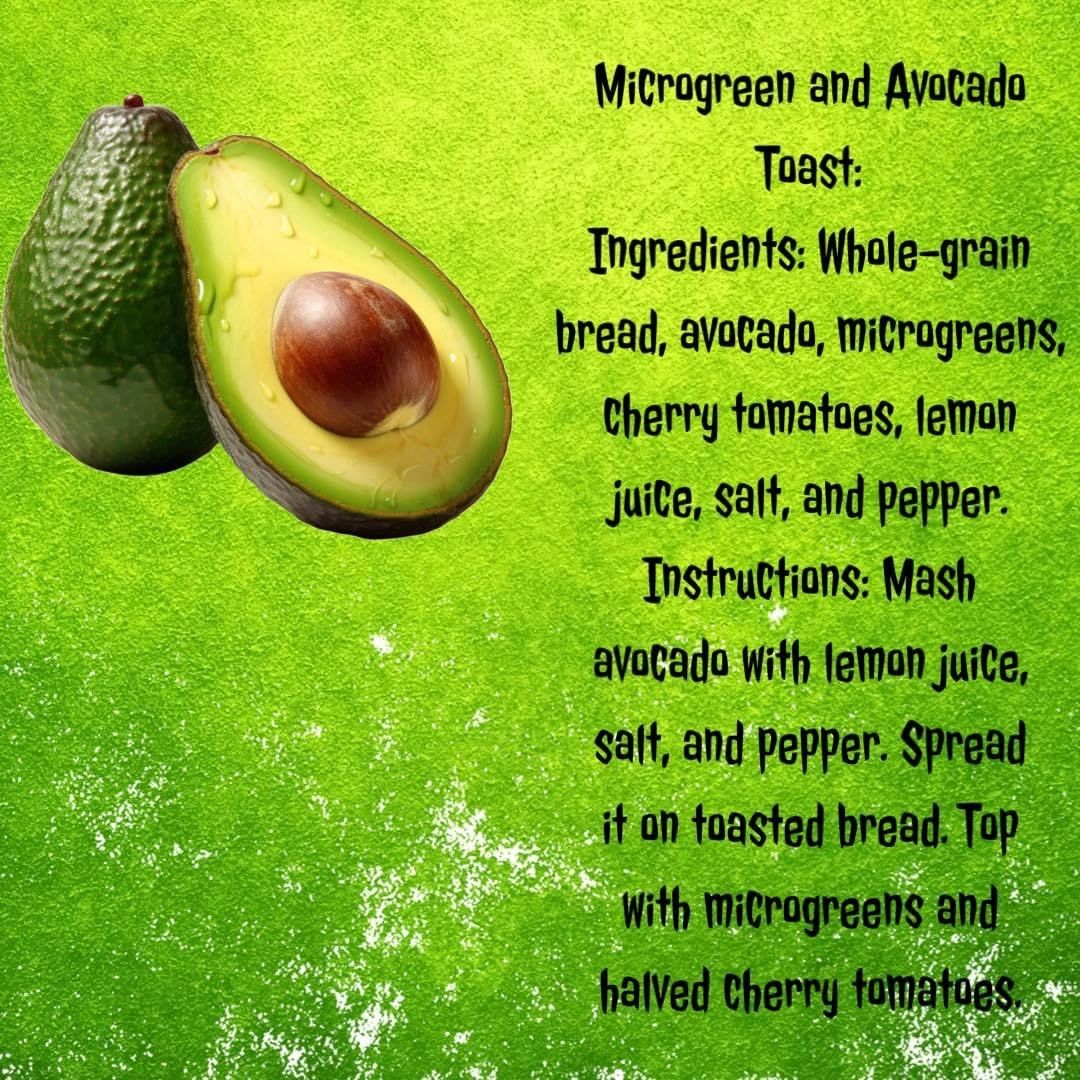 Microgreen avocado toast