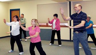 Tai Chi students and instructor.