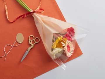 Printed Peach Flower Sleeves