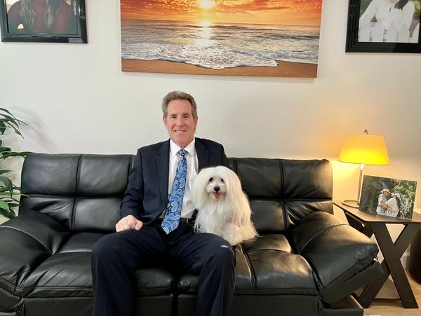 Attorney Mike Wales and His Trusty Companion Vanna