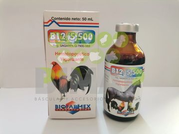 vitamina B12 5,500 gallos caballos perros