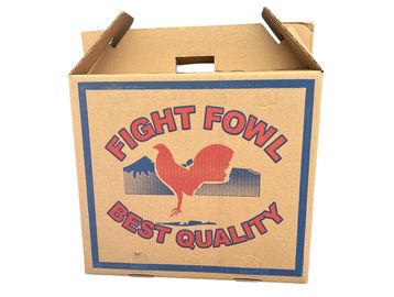 Caja para transporte de gallo