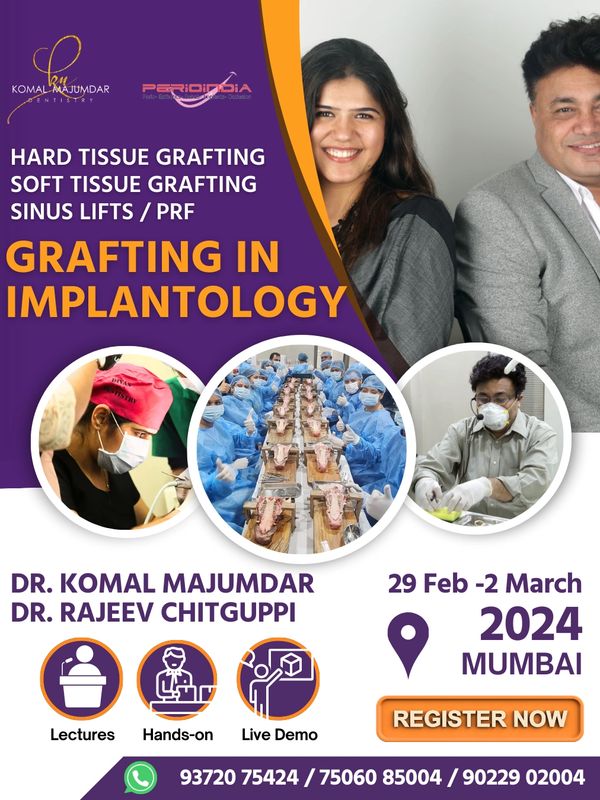 Hard & Soft Tissue Augmentation in Implantology and Sinus Lifts. Lectures, Live demo, and Hands-on