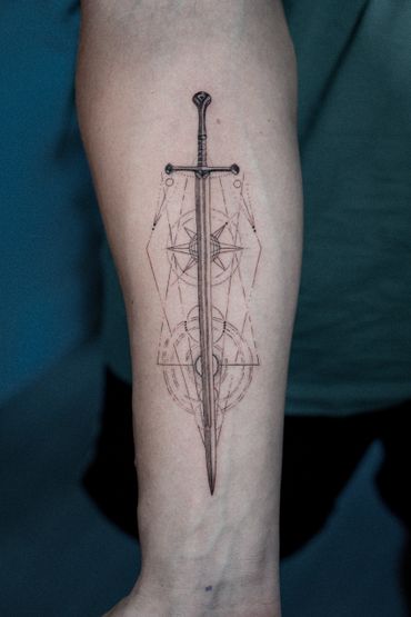 Single Needle. Custom Design based on client idea