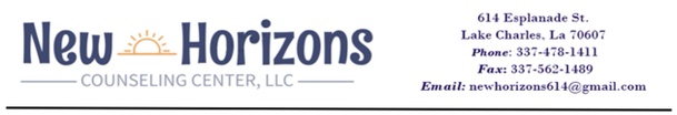 NEW HORIZONS COUNSELING CENTER, LLC