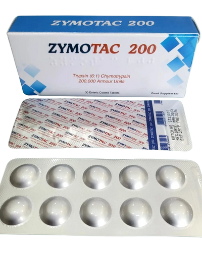 Zymotac (200000 AU alpha chymotrypsin) 