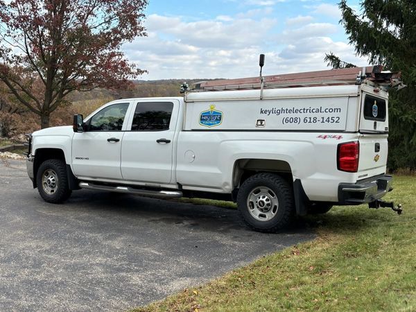 Key Light Electrical work truck serving Jefferson County WI and beyond.