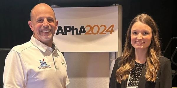 Dr. Jay Phipps, FACA, FACVP and Rachel Drewry, APhA-ASP National President-elect