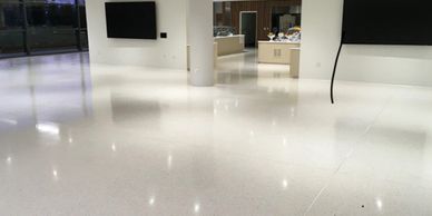 Concrete floor polishing 