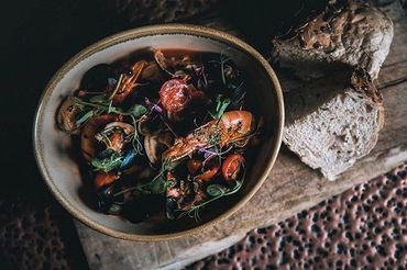 Picture of Bouilabaisse with rustic cob