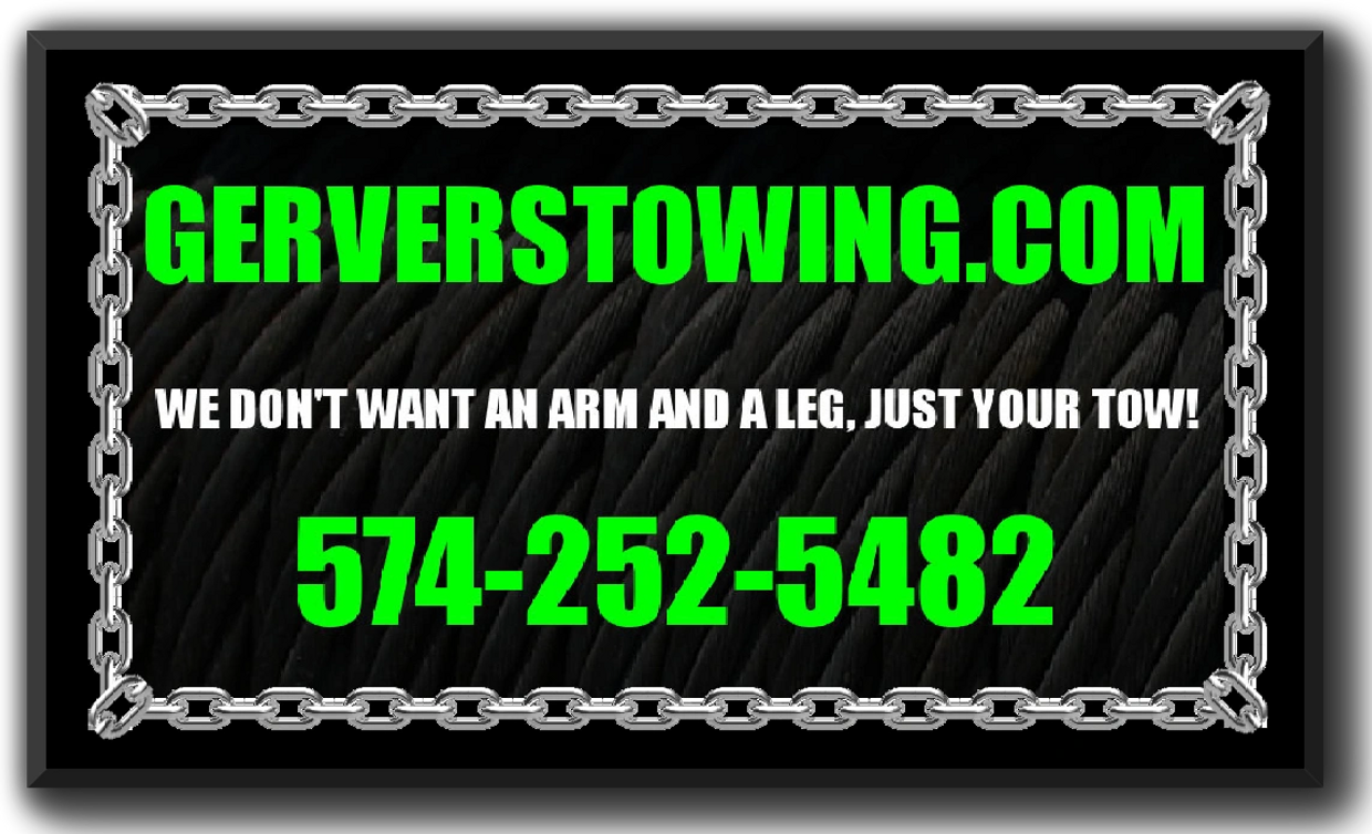 Gerver's Towing Service in Mishawaka, Indiana.