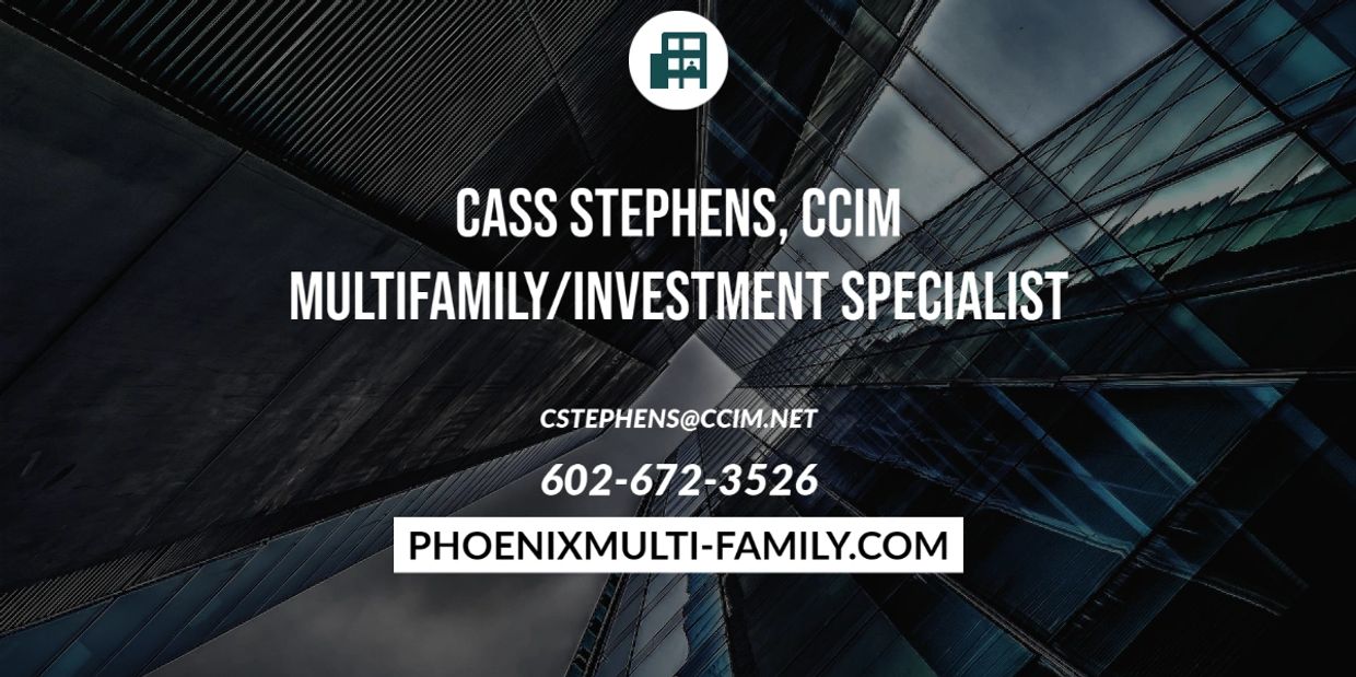 Glass buildings looking toward the future with Cass Stephens CCIM, a Multifamily Investment Broker.