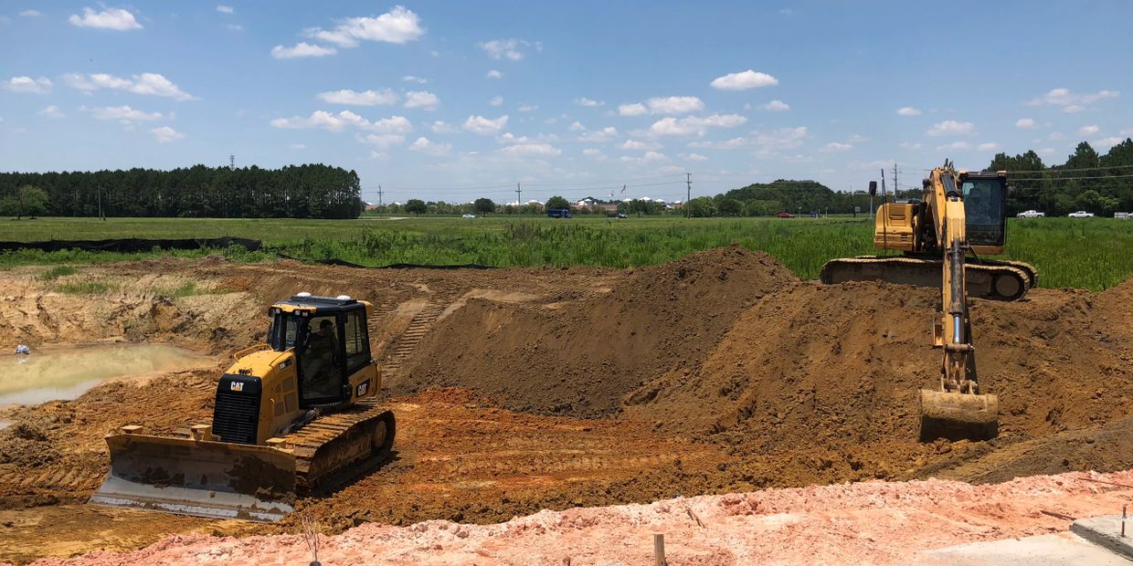 GPS grading earthwork pond excavation