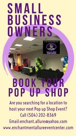 Hosting Site for Small Business Owners Pop  up Shop in New Orleans