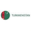 Flag and name of Turkmenistan in a clean design.