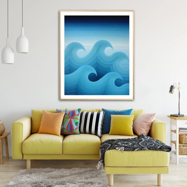 Blue Wave full size print. All of Daisy Springport images have prints available upon request.