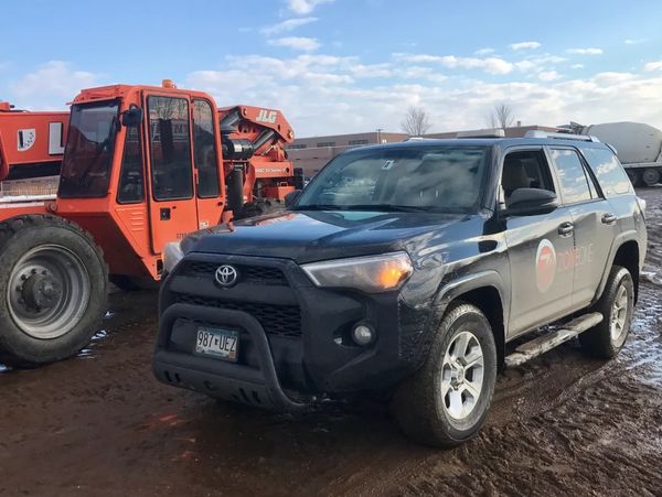 Zone one truck on a muddy construction site