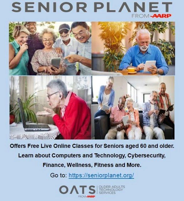 Free Online Classes for Seniors!